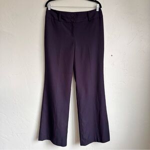 Ann Taylor Women Navy Blue Curvy Fit Wide Leg Trouser Work Pants Size 10 EUC